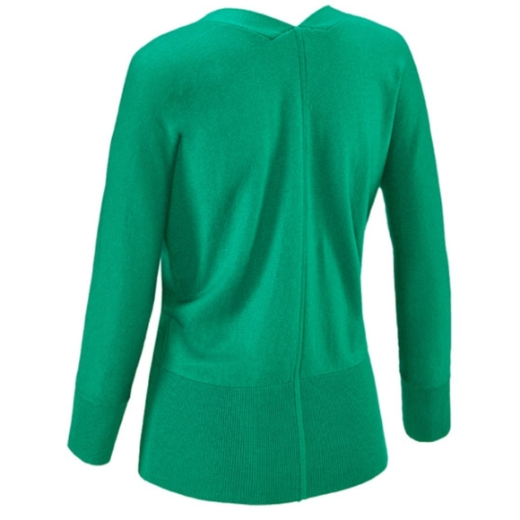 Cabi 5142 Womens Emerald Green Zip Front Banner Sweater Cardigan Size Medium M - Picture 3 of 4
